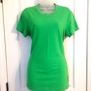 Bright Green Nike Dri-Fit Cotton Tshirt